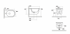 Kerasan 512588 TriBeCa bidet podwieszany BRUNO MATT + WB9N